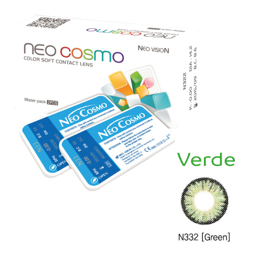 Lente de contacto NeoCosmo Verde OptiValue